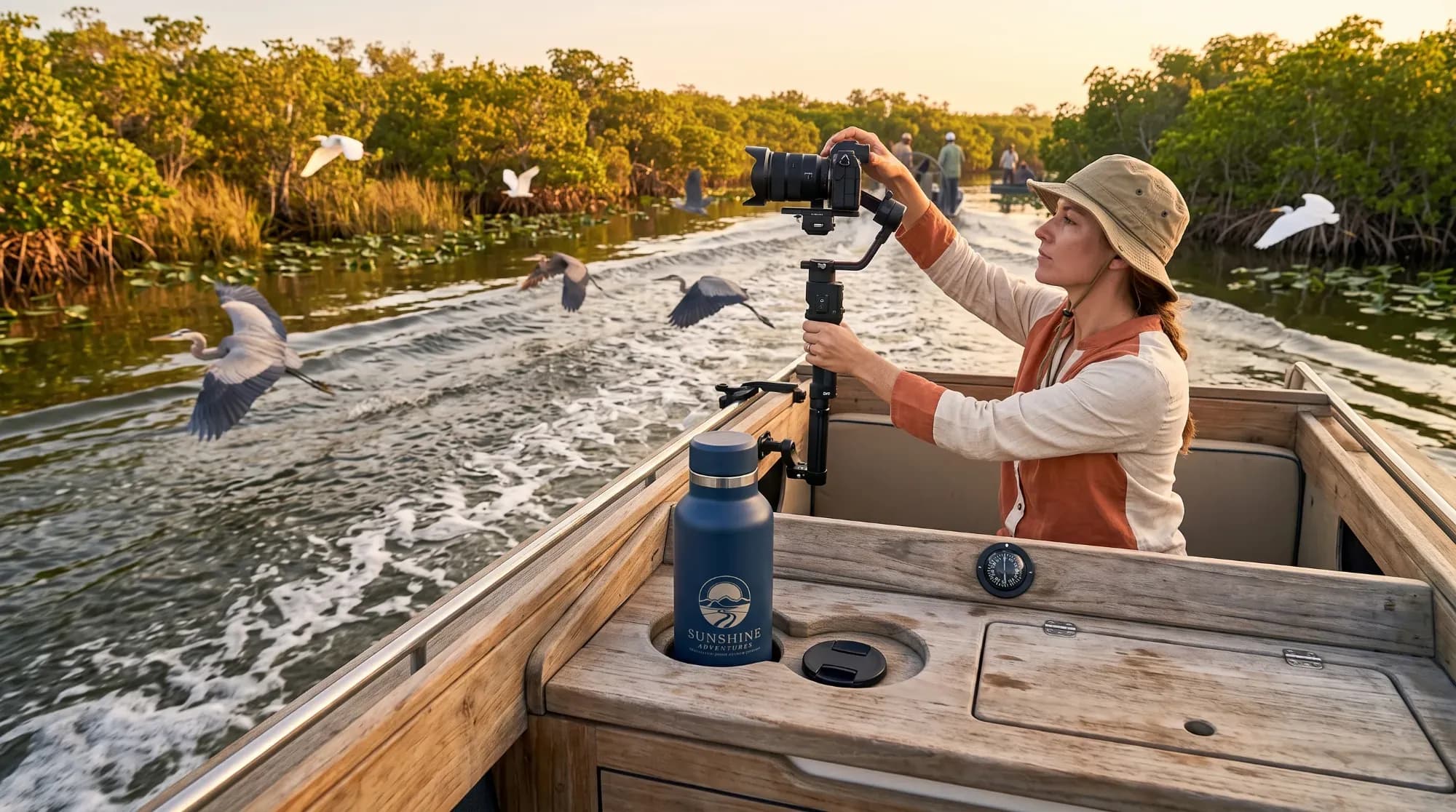 Excursion en airboat dans les marais des Everglades en Floride, illustrant une immersion dans la faune sauvage américaine