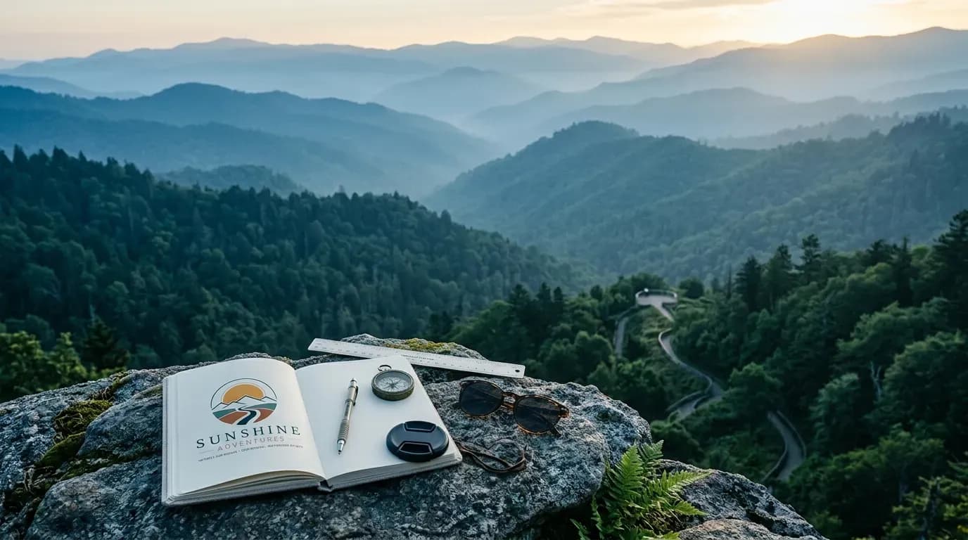 Brume matinale sur les Great Smoky Mountains, illustrant le parc national le plus fréquenté mais méconnu des États-Unis