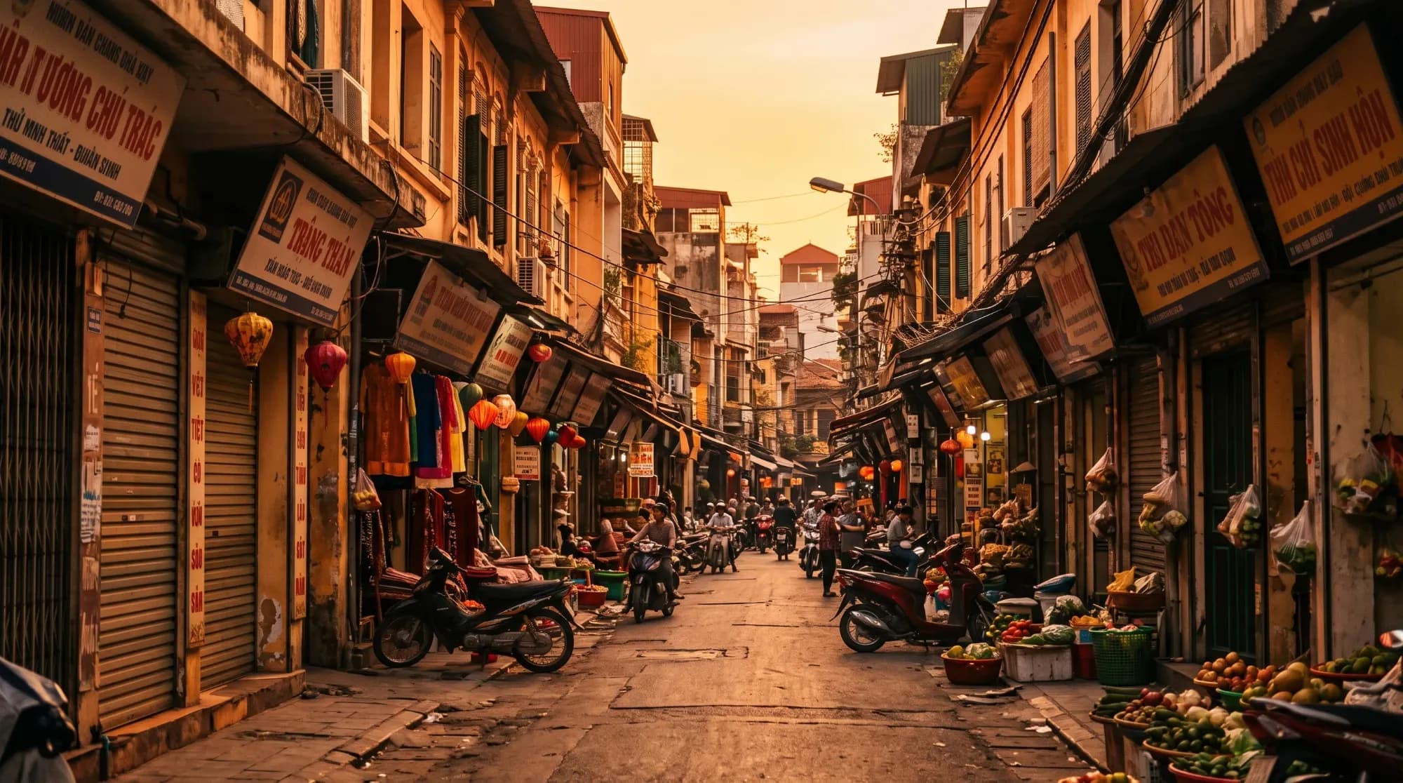 Paysage de voyage au coucher du soleil, illustrant les destinations recommandées pour voyager seul