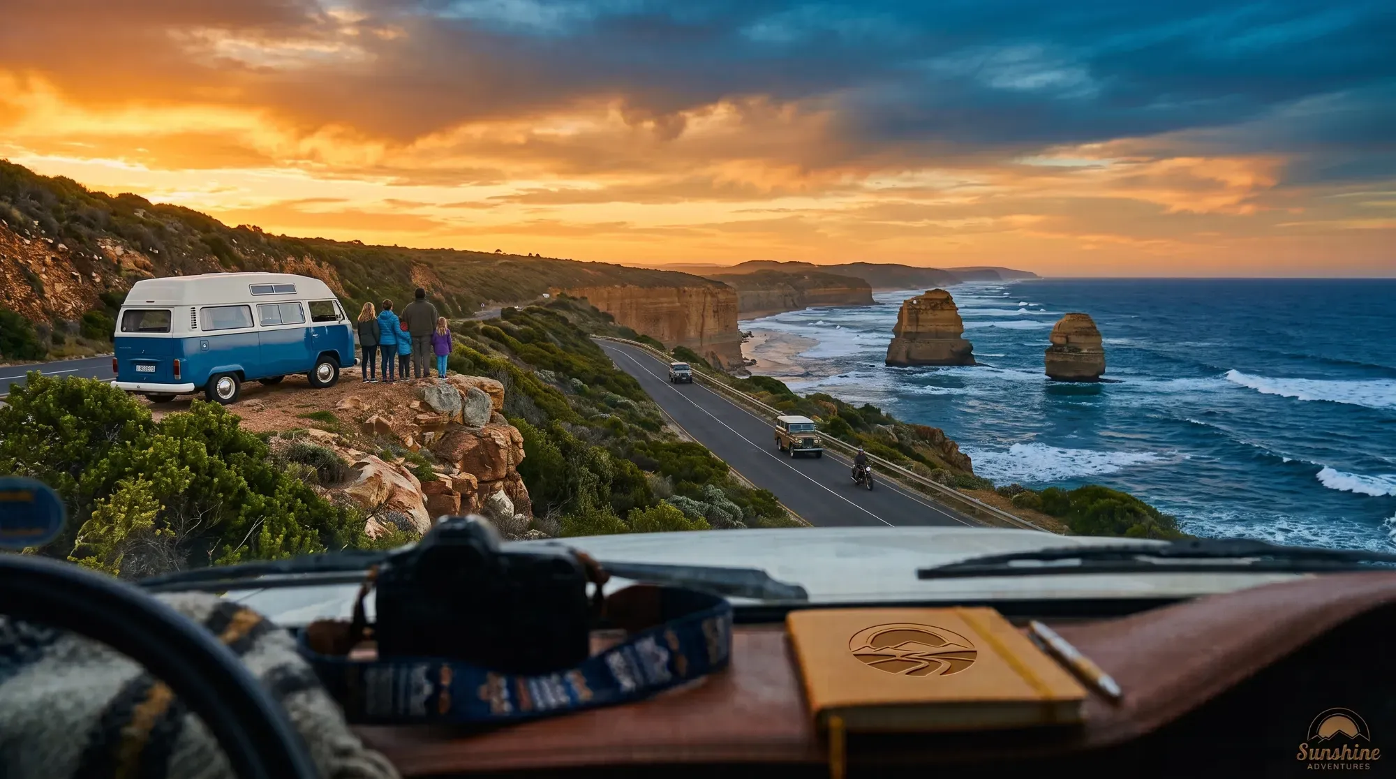 Les Douze Apôtres sur la Great Ocean Road en Australie, illustrant un road trip le long de la côte australienne